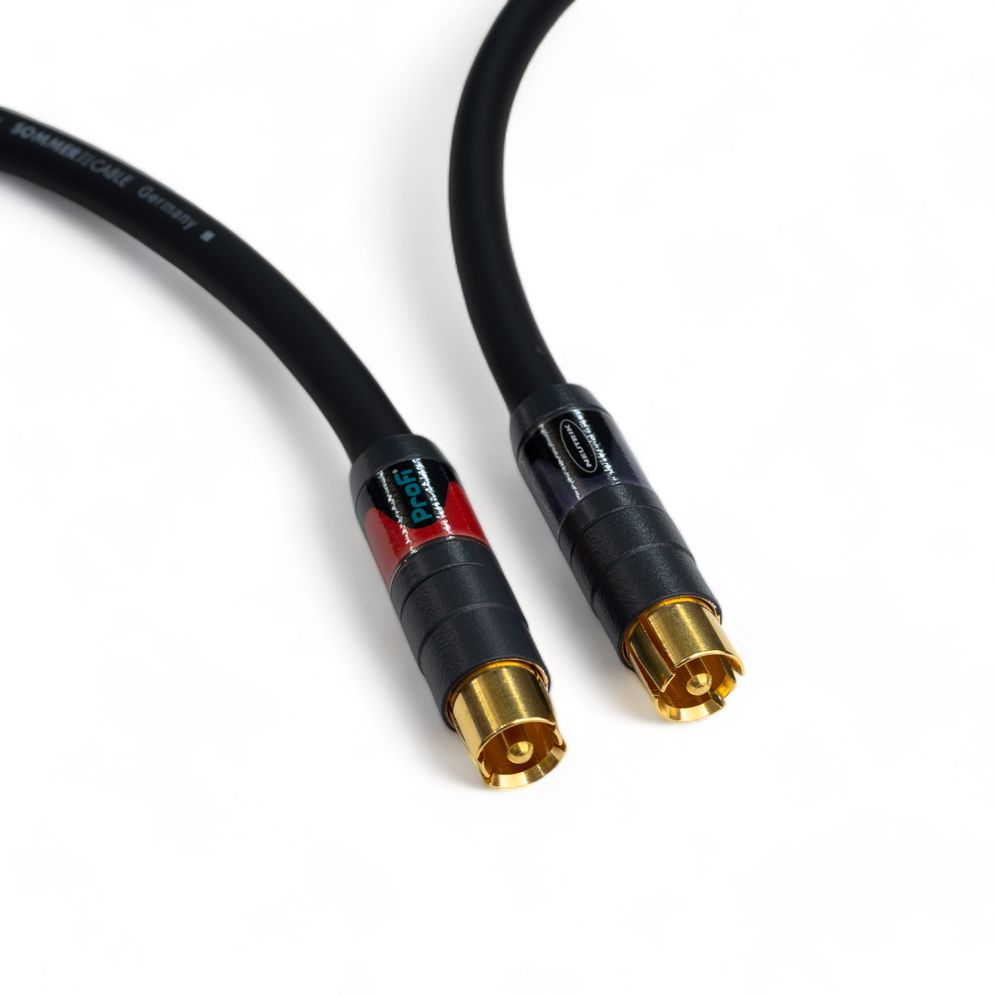 Pair of Lora Carbokab RCA Cables (9 in - 25 ft)