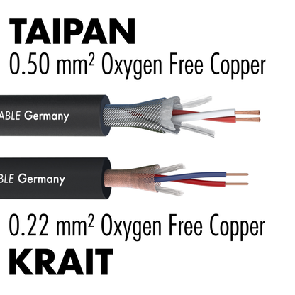 Pair of Krait XLR Cables (9 in - 25 ft)