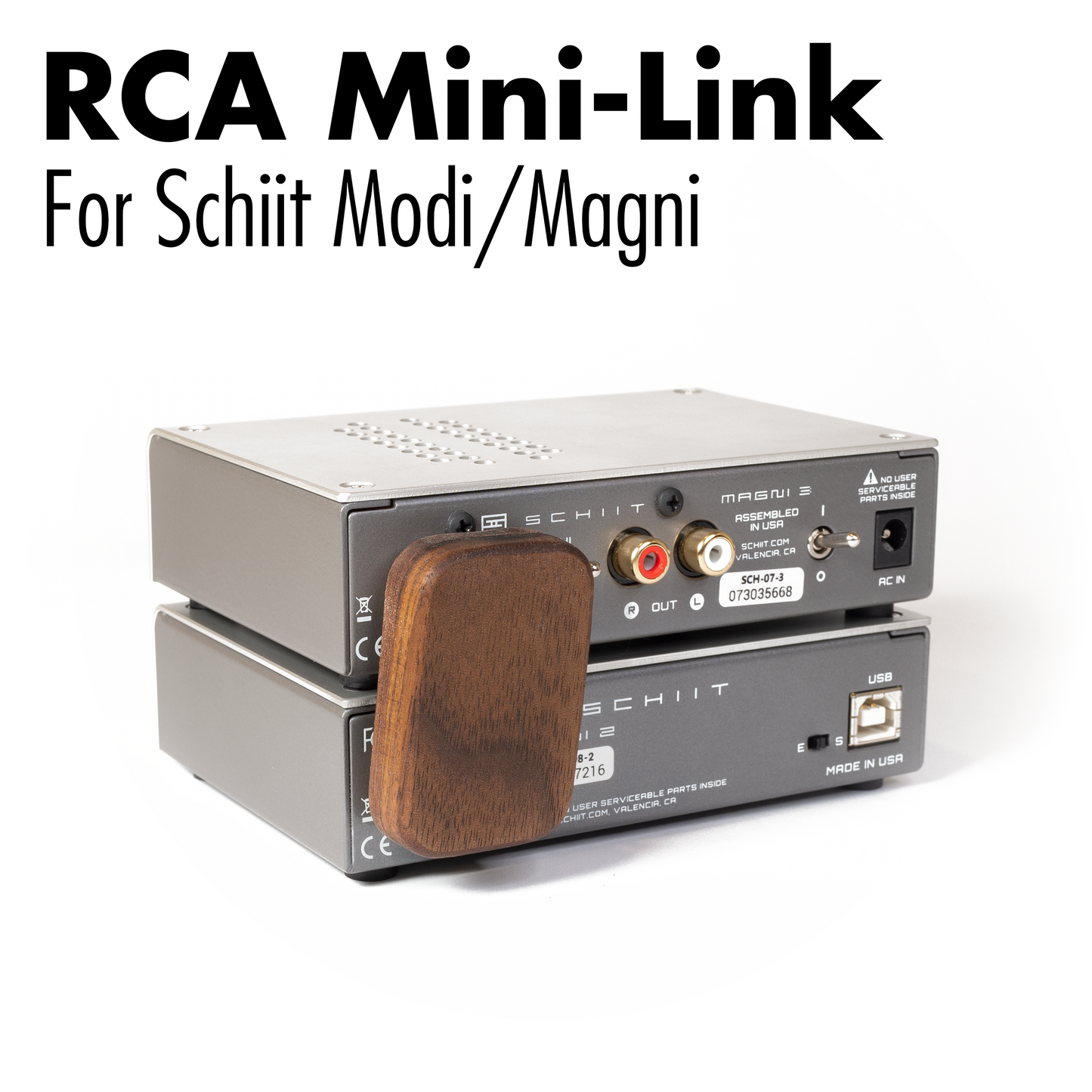 Mini-Link RCA for Schiit Modi + Magni/Vali 1 and 2 Stack