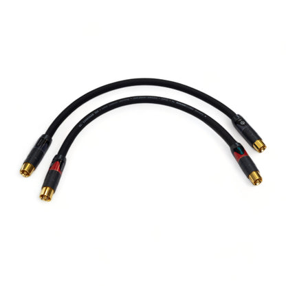 Pair of Lora Carbokab RCA Cables (9 in - 25 ft)