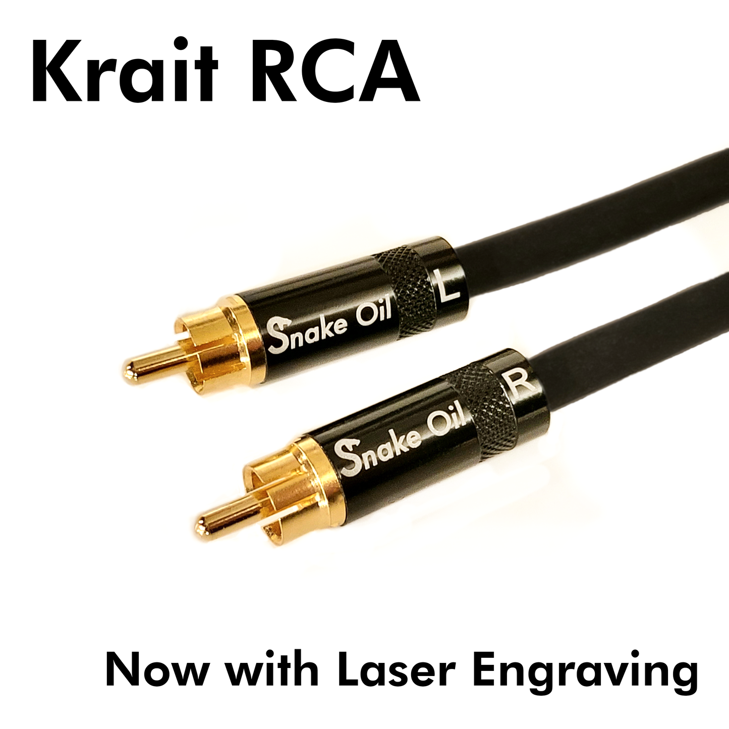 Pair of Krait RCA Cables (6 in - 10 ft)