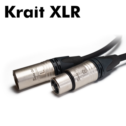 Pair of Krait XLR Cables (9 in - 30 ft)