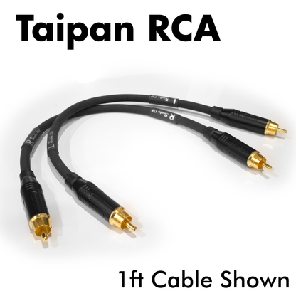 Pair of Taipan RCA Cables (6 in - 25 ft)