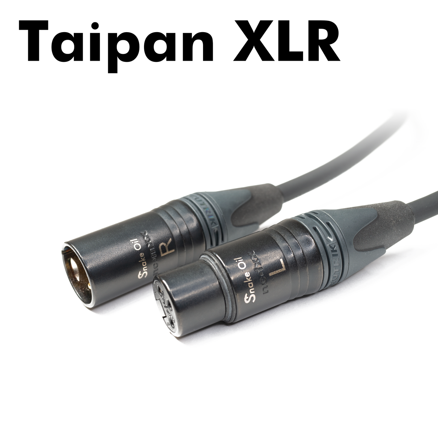 Pair of Taipan XLR Cables (9 in - 30 ft) – Snake Oil LLC Pair of Taipan XLR Cables (9 in - 30 ft) – Snake Oil LLC